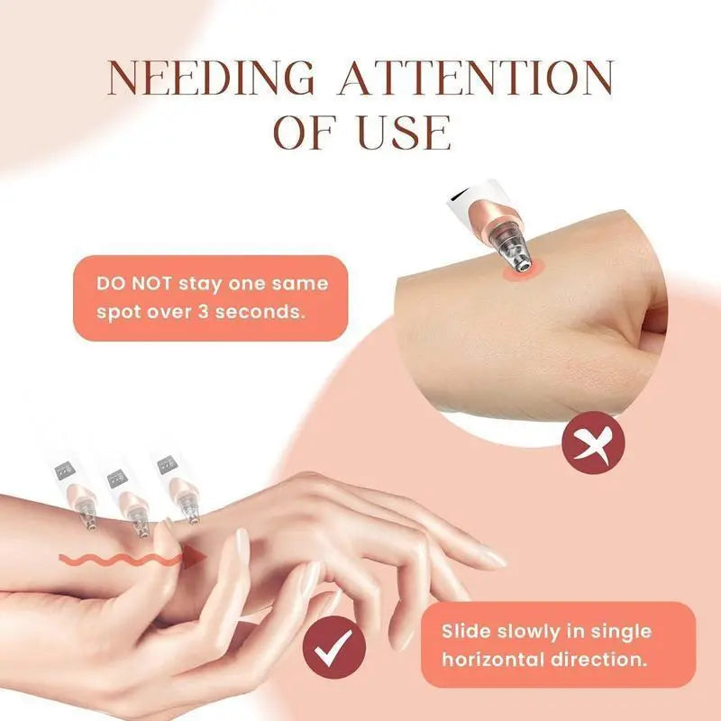 GlowLift blackhead remover 3 adjustable suction levels for oily neutral and dry skin